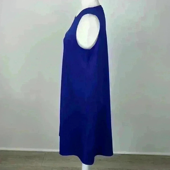 KASPER Blue/Purple Sleeveless Midi Dress Size M - Picture 3 of 10